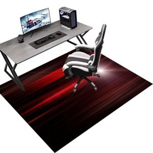 130 x 150 cm Tapis de Protection du Sol pour Chaise de Bureau, Tapis Gaming Sol, Tapis de Protection du Sol pour sols durs, Tapis de Sol bureau pour Chaise de Bureau stratifi&eacute;e, Bureau et Chambre (Tkuhknag, neuf)