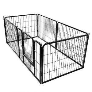 Barrière de Sécurité Enfant Multi-Fonction,Barrière à Fixation par Pression pour Porte/Escalier,Kids Barrière de sécurité Grille de Protection cheminée Enfant Parc Bebe avec 1 Porte et 5 Element (Hechheu, neuf)