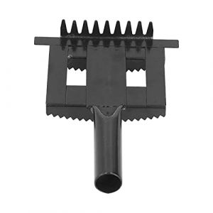 Peigne antiprurigineux pour bétail, vache, mouton, cheval, poils, poils, râteau de toilettage, brosse, outil agricole, manche ergonomique en acier inoxydable, conception durable (Owozke, neuf)
