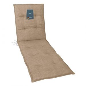 LILENO HOME Lot de 1 coussin pour chaise longue de jardin Marron clair 190 x 60 x 60 x 6 cm (Discount-Deal24, neuf)
