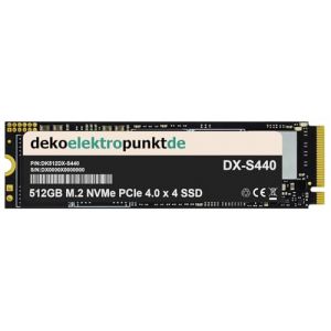 dekoelektropunktde 512 Go M.2 NVMe Gen4 Disque SSD Interne Convient pour Medion Erazer Crawler E25, Remplacement Alternatif 2280 PCIe 4.0 x 4 (dekoelektropunktde, neuf)