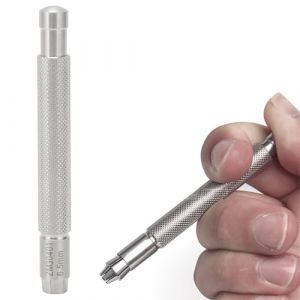 Outil de Remontage de Couronne, Outils de Réparation de Montre D'instrument de Remontage Mécanique Manuel en Acier Inoxydable, Petit Tournevis à écrou, Remontage Facile pour (6.5) (Canyitar, neuf)