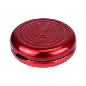 MonN Portefeuille rond en aluminium &ndash; Bo&icirc;te d'affichage pour collection de pi&egrave;ces, bo&icirc;tier de stockage robuste, distributeur de monnaie compact, bo&icirc;te de rangement pratique pour l'organisation des (HanHaiHui, neuf)