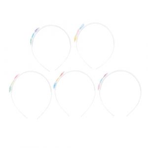 JOINPAYA 5 Pièces Bandeaux Cœur pour Garçon Fille de Accessoires Colorés Transparent Motif Cartoon pour Filles pour Fêtes et Événements Spéciaux (Leasndao, neuf)
