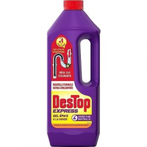 Destop Express Gel D&eacute;boucheur Canalisation 4 doses - 950ml (Stock Bureau Maison Bien-&ecirc;tre, neuf)