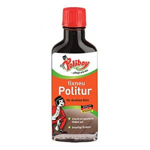 Poliboy fixneu 100 ml de vernis pour bois fonc&eacute; rafra&icirc;chit les meubles ab&icirc;m&eacute;s et &eacute;limine les rayures et les marques fines (polissage fonc&eacute;) (SuzanjaS, neuf)