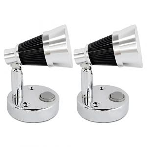 Dream Lighting Lampe de Lecture 12v LED pour Camping Car Blanc Chaud Bateau Liseuse LED 12V Paquet de 2 (autopartsandaccessories, neuf)