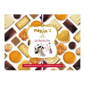 Assortiment de 32 biscuits fins (Maxim's de Paris, neuf)