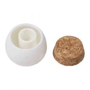 Cirraorive Brosse &agrave; Ongles Coupe Nettoyage Bocal R&eacute;cipient R&eacute;servoir Outils Nail Art &Eacute;l&eacute;gant En C&eacute;ramique et Li&egrave;ge Entretien Ais&eacute; Adapt&eacute; pour Maison Salon, Sans Filtre (Cirroy, neuf)