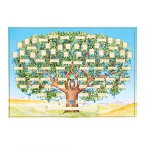 Tableau d'arbre généalogique Tableau généalogie Arbre généalogique à remplir 6 générations généalogie pour Famille Histoire et Ascendance Poster l'arbre généalogique Décoration ur (Pomurom, neuf)