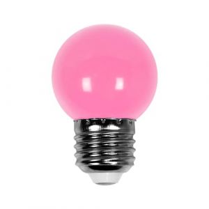 SKYLANTERN Ampoule Led Orange con&ccedil;ue pour Guirlande Guinguette IP65 1,5W - Ampoule Led E27 Rose - Ampoule 5cm pour Guirlande Guinguette Culot E27 Orange (Rubee Company, neuf)