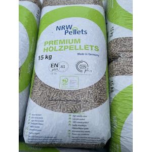15 kg/30 kg de granulés de Bois de qualité supérieure adaptés pour la litière/Le Chauffage (15 kg) (Brennstoffhandel Florian Schneider, neuf)