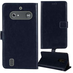 Tnviud Flip Premium Retro Cuir Housse Coque &Eacute;tui pour Doro Leva E10 / E11 Doro DFB 0600 2.4" Cas Magn&eacute;tique T&eacute;l&eacute;phone Couverture Protecteur Cover Case Support (Bleu Fonce) (lankashi-uk, neuf)
