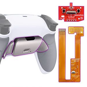 eXtremeRate Rise Remap Kit Programmable pour ps5 Manette BDM-030/040/050, Coque Arrière Redessinée avec 2 Palette Métal pour ps5 Manette BDM-030/040/050, Carte améliorée, Blanche Pur (EXR Gaming, neuf)