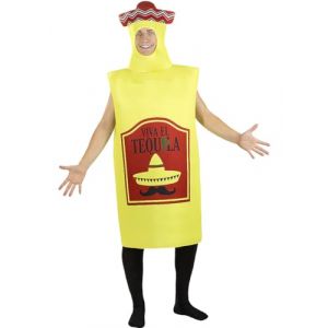 Funidelia Déguisement bouteille de Tequila pour femme et homme, Taille unique Boissons, l'alcool - Costume pour Adultes pour les fêtes, le Carnaval et Halloween (Funidelia FR-BE-LU, neuf)