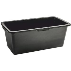 woplus Bac à mortier carré de 80 l - Pour chantier, maison, jardin, extrêmement stable - Avec fond renforcé - 3 x 80 l (prima-online, neuf)