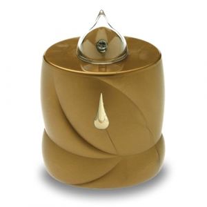 AROBA Bougie fun&eacute;raire LED avec lumi&egrave;re de deuil &ndash; Effet vacillant comme une vraie bougie &ndash; Longue dur&eacute;e de combustion jusqu'&agrave; 200 jours &ndash; Bougie comm&eacute;morative r&eacute;utilisable pour cimeti&egrave;re &ndash; Larme (Aroba GmbH, neuf)