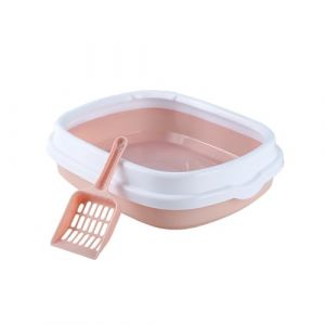 YIYILU Bac A Litiere pour Chat, Maison De Toilette Chat Fermée, Caisse Chat Litiere, Amovible Anti-éclaboussures Semi-fermé WC pour Chat avec Pelle Tailles Pelle, Brosse, pour Grand Chat Anti-Traces, (dongguanshichenyidianzikejiyouxiangongsi, neuf)