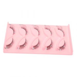 Gogogmee 5 Faux Cils avec D&eacute;cor Plastique Cils Cosplay Maquillage Sc&egrave;ne Confortables Durables (Xiaanmall, neuf)