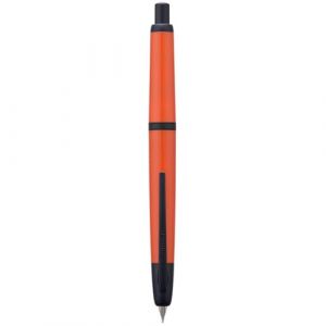 Stylo plume &agrave; pression Jinhao S&eacute;rie 20, pointe moyenne orange rouge r&eacute;tractable avec ensemble convertisseur d'encre (clip noir) (Eorfa Direct, neuf)