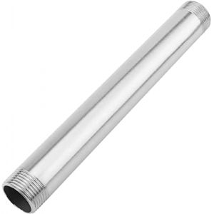 MroMax 1 tube rond en acier inoxydable de 40 mm de diam&egrave;tre ext&eacute;rieur de 200 mm de longueur sans soudure pour l'industrie, automobile, industrie lumineuse, couleur argent (MroMax EU, neuf)