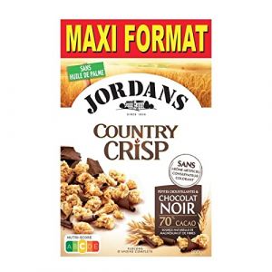 JORDANS - Jordans Country Crisp Chocolat Noir 850G - Lot De 3 - Vendu Par Lot (March&eacute; Parisien, neuf)