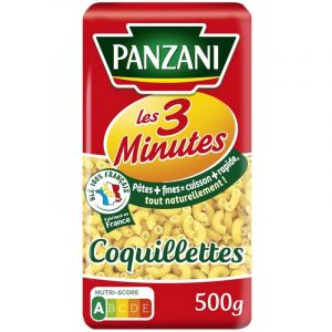PANZANI - Pâtes Cuisson Rapide Coquillettes 500 G - Lot De 4 (Ma Biotique, neuf)