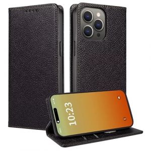 FERLAN Coque pour Motorola Edge 70/X70 Air 5G,Etui Fente pour Cartes [RFID Blocage] Housse Cuir V&eacute;ritable Support Portefeuille Protection Coque avec Motorola Edge 70/X70 Air 5G - Noir (BiBoDan, neuf)