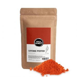 Spicy Welt Piment de Cayenne Moulu (100g) &ndash; Poudre de Piment Cayenne | Pour Cuisine Mexicaine, Asiatique, Sauce & Marinade | Piquant Franc & Saveur Relev&eacute;e | 100% Naturel, Sans Additifs (Spicy Welt, neuf)