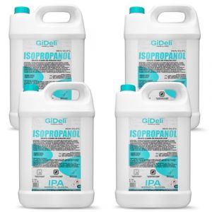 GiDeli Isopropanol 99,9 % - 20 litres - Alcool isopropylique à haut pourcentage IPA - Pour le nettoyage des composants électroniques, des lentilles et des écrans - Nettoyage des résines en impression (Posh Sp. z o.o., neuf)