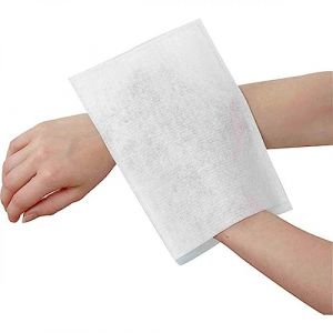 Vivezen - Lot de 100 gants de toilette non tiss&eacute;s jetables 15 x 23 cm - Blanc (EGK Distribution, neuf)