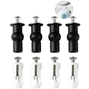 SUNNIFLY 8 x Fixation Abattant WC，Raccord Viss&eacute; WC top Mount，pour WC Abattant Clipsable avec Trous de 13 &agrave; 16 mm (TYsjkhf, neuf)