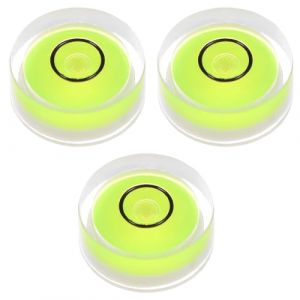SGERUFZ 3 pièces Mini Runde Niveau à Bulle, Outil de Mesure pour Échelle, pour Calibration Horizontale de l'Échelle (Mini Runde, niveau a bulle, niveau bulle) (BeanyBeng, neuf)
