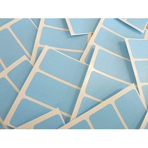 65x30mm Rectangulaire Code Couleur Autocollants - Lot de 45 en Couleur Rectangle Étiquettes Collantes - 30 Colours Disponible - Bleu Clair (Minilabel, neuf)