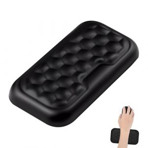 Repose-Poignet Ergonomique Souris pour Ordinateur, Wrist rest Mousse à Mémoire avec Trous de Massage, Coussin gel pour poignet, Support de Poignet pour PC Portable, Travail de Bureau, et Gaming (lushanxianyafengshangmaoyouxiangongsi, neuf)