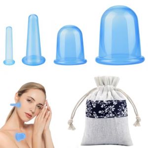 Ventouses Anti Cellulite, yisight Ventouse Visage, 4pcs Massage Ventouse Cellulite, Cupping Ventouse, Ventouses Therapeutiques, Soin Beauté en Massage (LIUXI98, neuf)