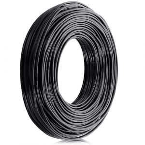 Yoosso Fil de Bricolage Noir 2 mm x 30 m - Fil en Aluminium pour Bijoux, Travaux Manuels et Mod&eacute;lisme - Inoxydable (jiajialieu, neuf)
