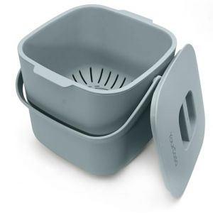 YourCasa Poubelle bio de cuisine 7 l &ndash; Seau &agrave; compost avec passoire et couvercle amovibles &ndash; Anti-odeur, passe au lave-vaisselle et sans sacs poubelle bio &ndash; Poubelle bio pour vider moins souvent (yourcasa, neuf)