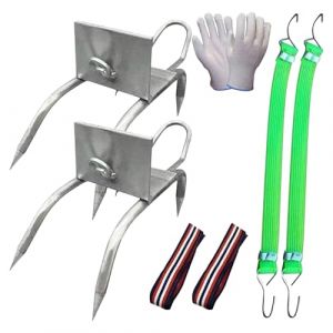 Crampons d'escalade d'arbres &ndash; Chaussures d'escalade en griffe de chat, &eacute;quipement portable s&eacute;curis&eacute;, &eacute;quipement professionnel d'activit&eacute;s de plein air | Chasse, b&ucirc;cheron, construction, cueillette de (QiuYanBinShangMao, neuf)