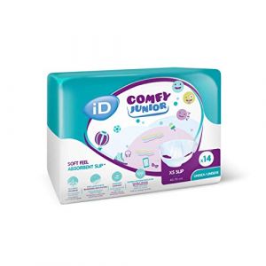 iD Comfy Junior Slip Unisex Sous-V&ecirc;tements de Nuit Absorbants pour Enfants Taille XS 14 Pi&egrave;ces (SENEA, neuf)