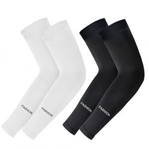 skytowards 2 Paires Manchon Bras Homme & Femme, Anti-UV Protection UPF 50+ Manchette Protection Bras Manche de Bras Respirante pour Cyclisme Refroidissement Chevauch&eacute;e Sport (ASTROS OUSADOS UNIPESSOAL LDA, neuf)