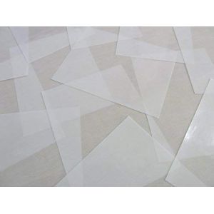 65x30mm Rectangulaire Code Couleur Autocollants - Lot de 45 en Couleur Rectangle &Eacute;tiquettes Collantes - 30 Colours Disponible - Brillantes Clea Transparent (Minilabel, neuf)