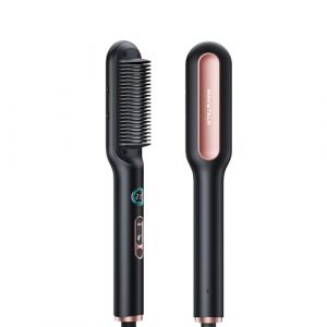 Wavytalk Brosse Lissante pour Cheveux, Fer &agrave; Lisser Ionique et Brosse &agrave; Cheveux 2 en 1, Lisseur Brosse en C&eacute;ramique Anti-Br&ucirc;lure avec Affichage, Double Tension (100-240V), Prise EU (wavytalk styling, neuf)