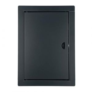 ADGO - Trappe de Visite 30 x 40, Porte de Visite, Trappe de Service pour Inspection et Recouvrement, Métal, Montage Horizontal et Vertical - Graphite, avec fermeture à cliquet (ADGOsklep, neuf)