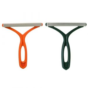 Abaodam Lot de 2 Brosses Anti-Peluches pour V&ecirc;tements et Canap&eacute;s Outil Manuel pour Enlever Poils D&rsquo;Animaux Couleurs Vert Fonc&eacute; et Orange Fonc&eacute; Taille Compacte Nettoyage Textile et (Naralimn, neuf)