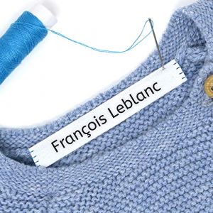 36 Étiquettes vêtements à coudre. Étiquettes personnalisées tissées pour le nom. Conçu pour les enfants,et pour la maison de retraite. (Haberdashery Online, neuf)