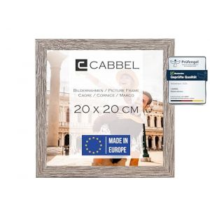 CABBEL Cadre photo 20x20 cm, Ch&ecirc;ne fonc&eacute;, cadre stable en bois MDF, verre plexi incassable, à suspendre & à poser, idéal pour photos/images/collages (Seller4Ever, neuf)