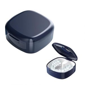 Boite Gouttiere Dentaire, Boite Appareil Dentaire Enfant, Boite Dentier Adulte avec tami, Double Compartiment &Eacute;gouttage, pour Appareils/Mainteneurs pour stockage et le trempage des prot&egrave;ge-dents (ZhiTaoKe, neuf)