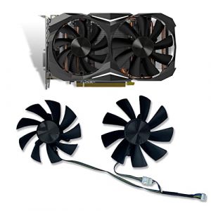Dotodo GA92S2H Ventilateur de carte graphique &agrave; 4 broches pour ZOTAC GeForce GTX 1060 1070 1080 / GTX 1070ti 1080ti Mini carte graphique Ventilateur (Refroidisseur de carte graphique - AB) 88 mm/100 (SZDQEU, neuf)