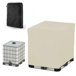 Housse de 1000L/800L/600L/300L Cuve IBC, 210D Oxford Housse de Protection pour Réservoir D'eau, Bache de Protectionpour Collecteurs d'eau de Pluie Container Intérieur Extérieur(Size:1000L:120*100*116c (dingzhuanbaihuo(品牌已备 跟卖必投), neuf)